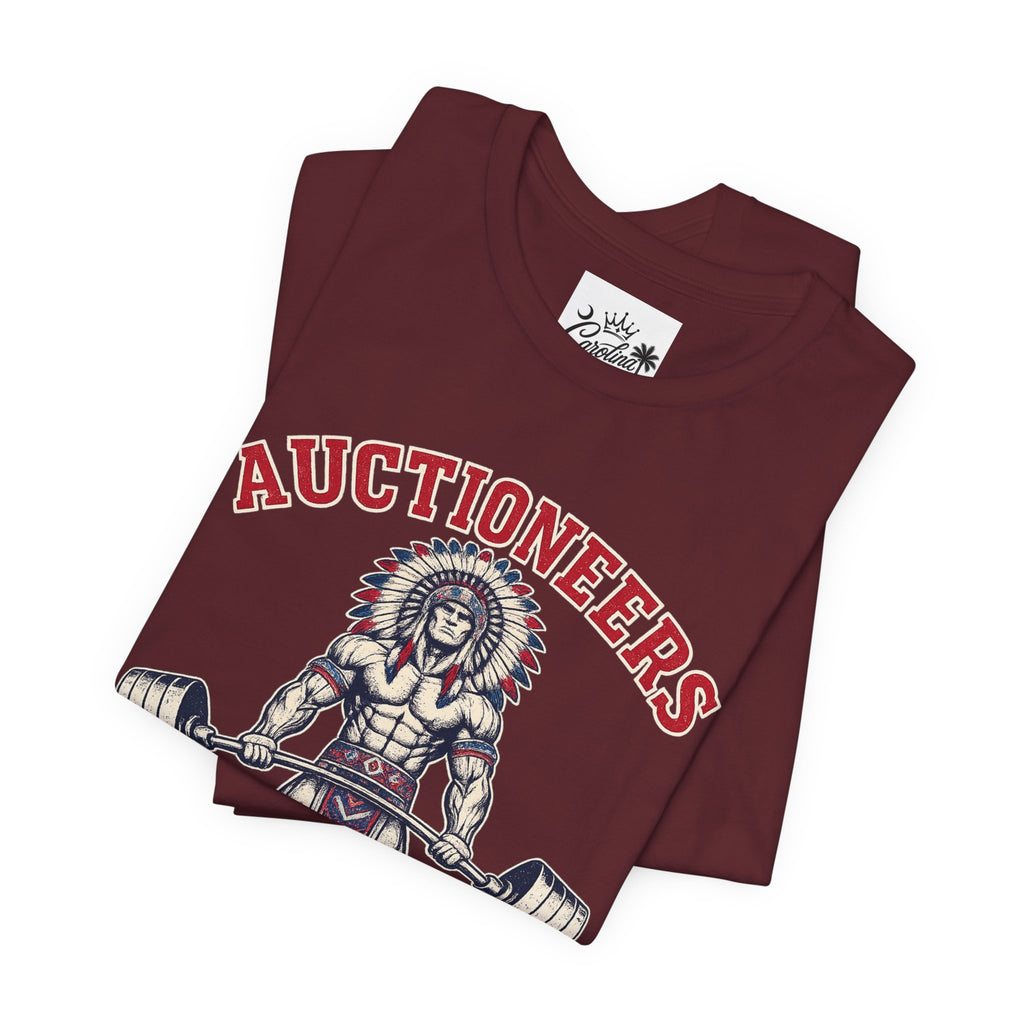 "Auctioneer Gym" Unisex Jersey Short Sleeve Tee