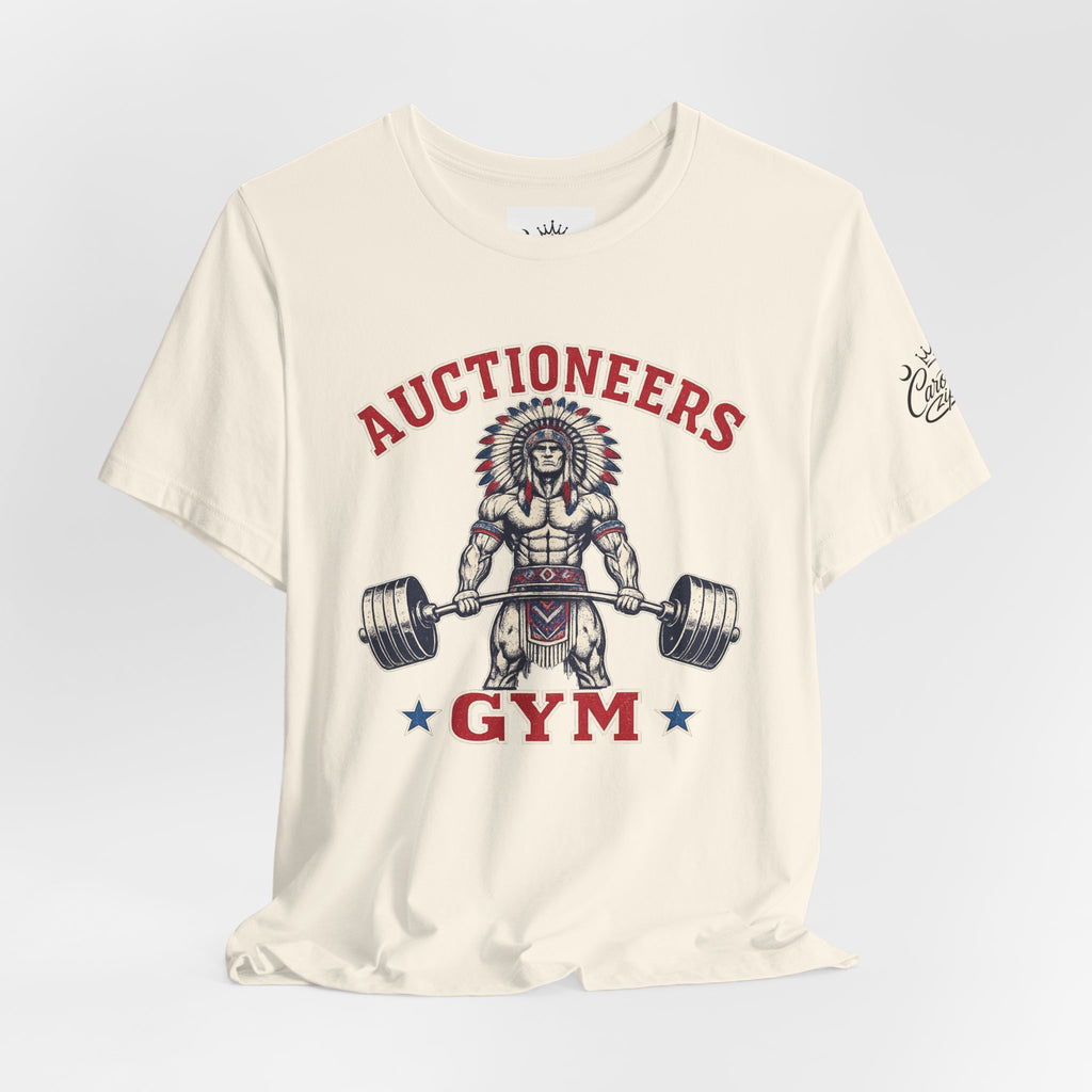 "Auctioneer Gym" Unisex Jersey Short Sleeve Tee