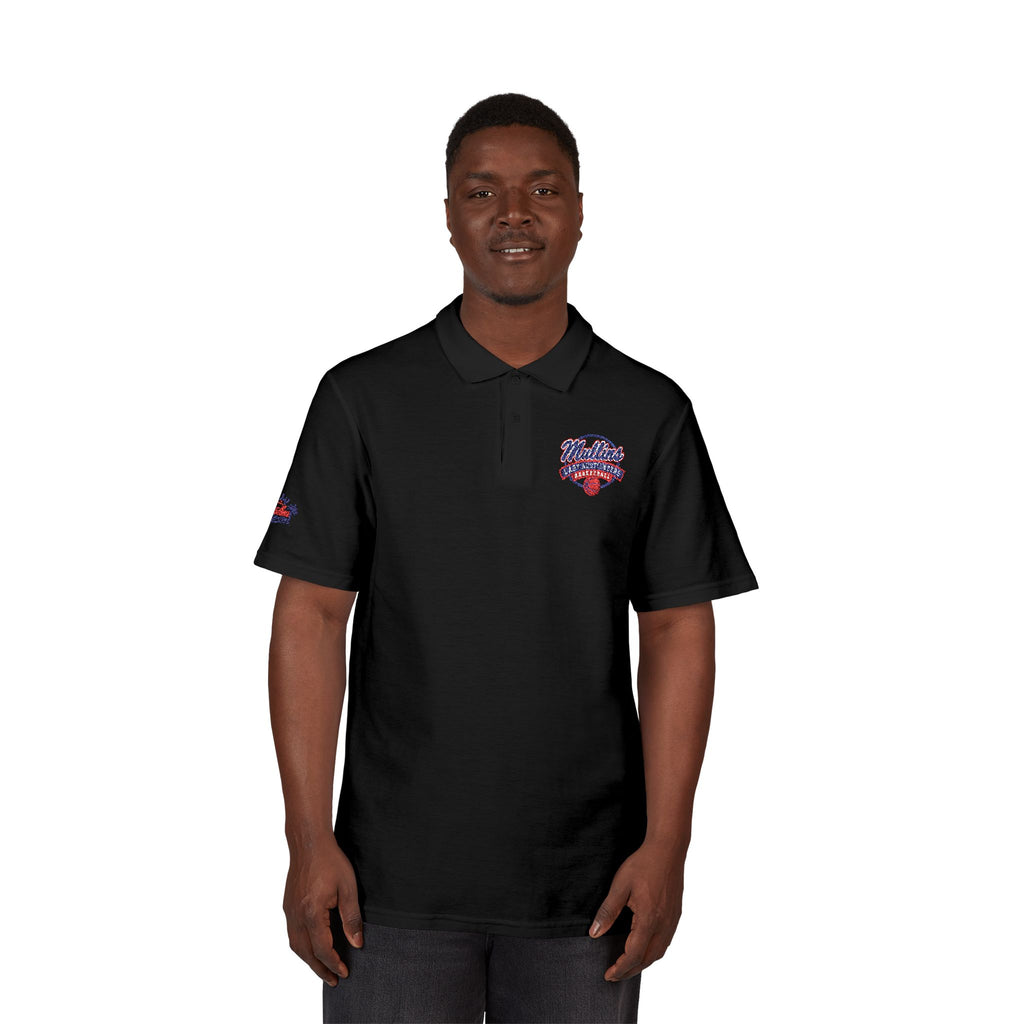 Lady Auctioneers Basketball Unisex Pique Polo Shirt (Embroidery)