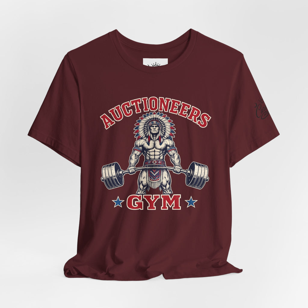 "Auctioneer Gym" Unisex Jersey Short Sleeve Tee