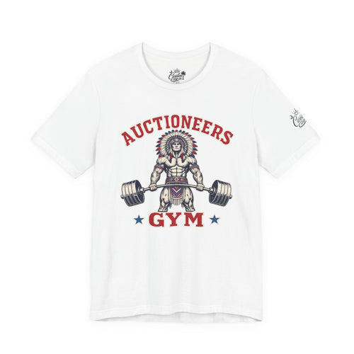 "Auctioneer Gym" Unisex Jersey Short Sleeve Tee