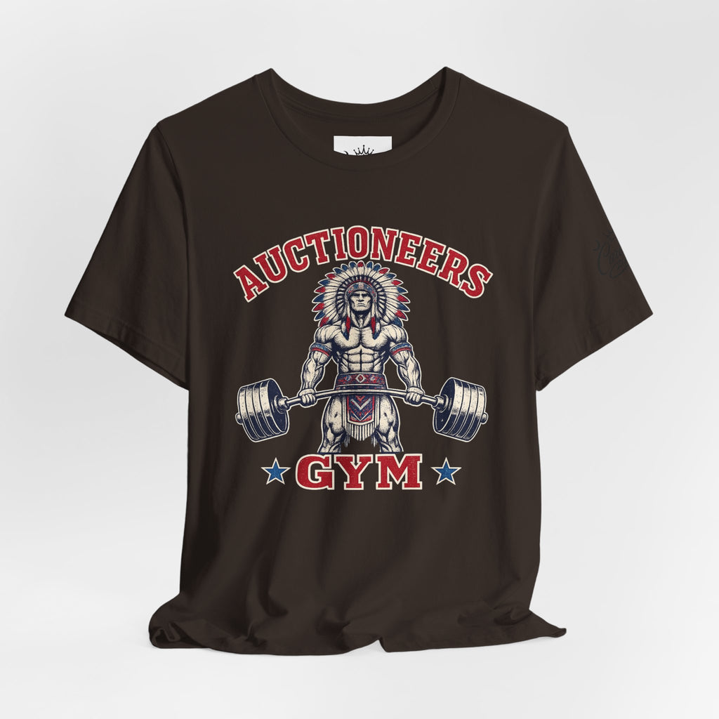 "Auctioneer Gym" Unisex Jersey Short Sleeve Tee