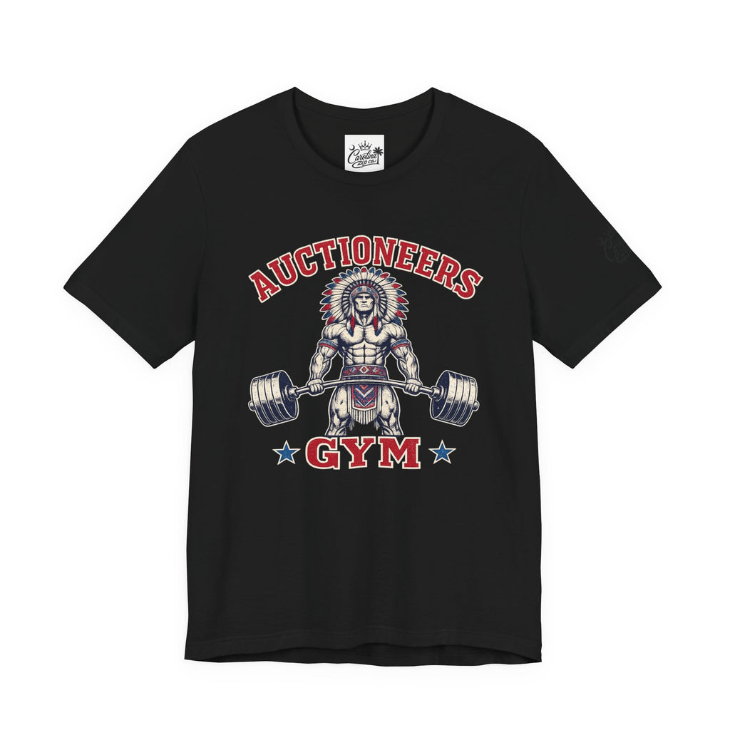 "Auctioneer Gym" Unisex Jersey Short Sleeve Tee